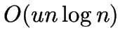 \( O(un\log n) \)